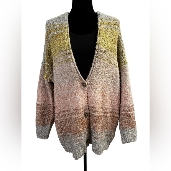 Coco & Jaimeson Color Block Cardigan Sweater - Picture 4 of 16